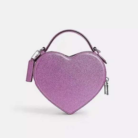 Heart-shaped Coach leather purse - Picture 4 of 9